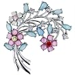 Pugster Silver Tone Flower Bouquet Brooch