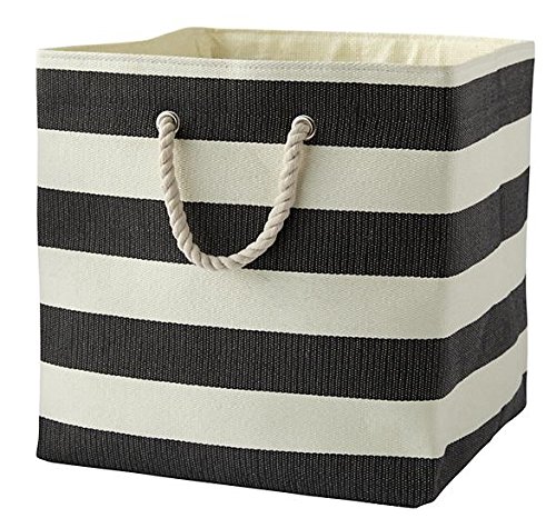 Large Storage Baskets and Bins - Store Toys, Laundry, Clothes for a Bedroom, Kids Room, Nursery, Home Office, Living or Family Room - Black