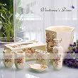 Delicate Rose 7pc Resin Bathroom Gift Set pack in box