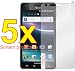 5x Samsung Infuse 4G i997 Mobile Phone Premium Clear LCD Screen Protector Cover Guard Shield Film Kit, No cutting, Perfect fit with Full Protection!