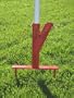 The Original Umbrella Stand - Use Anywhere, Sand or Grass, Easy to Use, Red with Thumbscrews