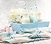 Outside the Box Papers Anchor Nautical Themed Paper Straws 7.75 Inches 75 Pack Navy Blue, White