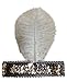 Zivyes 20s Gatsby Flapper Headband Feather Accessories Sequin Headband Art Deco Party Accessory (white)