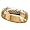 Personalized 5mm. Gold-Over-Sterling Silver Band with Name Outside- 11