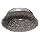 Weiler Wire Cup Brush, Threaded Hole, Steel, Crimped Wire