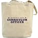 Canvas Tote Bag Beige " The Best Curriculum Officer Of The World " Occupations
