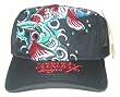 Ed Hardy Black Cap - Koi Fish Design