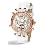 Perigaum Lady Rose Gold And White Millennium Watch w Diamonds by Perigaum
