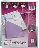 Avery Binder Pockets, Acid Free, Pack of 5 (75254)