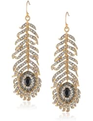 Juicy Couture Feather Drop Earrings