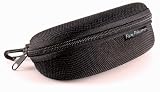 Flying Fisherman Zipper Shell Sunglass Case, Belt Loop and Clip (Black)