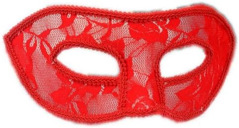 Melody Mardi Gras Masquerade Women Masquerade Lace Mask Party Costume Christmas Halloween Mask Red