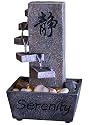 Tiered Serenity LED Indoor Fountain, Tabletop
