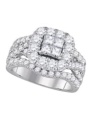 2.50CTW-DIA INVISIBLE BRIDAL RING