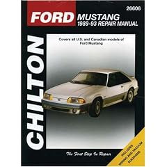 Ford Mustang, 1989-93 (Chilton Total Car Care)