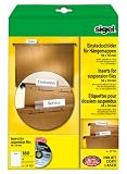 Produkt-Bild: Sigel LP725 PC-Einsteckschilder f&uuml;r H&auml;ngemappen, wei&szlig;, Spezialkarton (Ink/Laser/Copy), f&uuml;r Elba, MP, 185 g, 58x18 mm (A4), 180 ST=4 BL
