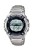 Casio Men's WS210HD-1AVCF Tough Solar Powered Tide and Moon Stainless Steel Watch