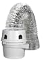 Dundas Jafine TDIDVKZW ProFlex Indoor Dryer Vent Kit with 4-Inch by 5-Foot ProFlex Duct