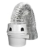 Dundas Jafine TDIDVKZW ProFlex Indoor Dryer Vent Kit with 4-Inch by 5-Foot ProFlex Duct