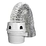 Dundas Jafine TDIDVKZW ProFlex Indoor Dryer Vent Kit with 4-Inch by 5-Foot ProFlex Duct