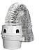 Dundas Jafine TDIDVKZW ProFlex Indoor Dryer Vent Kit with 4-Inch by 5-Foot ProFlex Duct