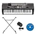 Musical Instruments : Casio 61-Key Portable Keyboard with Stand - Black (CTK720STAD)