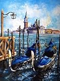 IMAGE OF Wallmonkeys Peel and Stick Wall Decals - Venice-gondolas.my Own Artwork. - 60