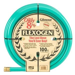 Gilmour 10-34100 10 Series 3 4-Inch-by-100-Foot 8-Ply Flexogen Hose, Green by 