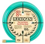 IMAGE OF Gilmour 10-34100 10 Series 3/4-Inch-by-100-Foot 8-Ply Flexogen Hose, Green
