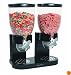 Zevro Dual Dry Food Dispenser, Black/Chrome
