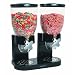 Zevro Dual Dry Food Dispenser, Black/Chrome