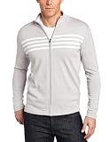 Image of Spring+Mercer Men's Full Zip Chest Stripe Hoodie, Gray, XX-Large