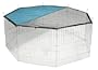 Kerbl Freigehege, verzinkt; 8 Gitter 57 x 56 cm, mit Netz und T�r