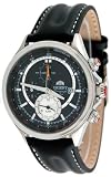 Orient #CTD0T002B Men's Chronograph Alarm Watch with Black Leather Strap