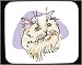 persian42 - Decorated Mouse Pad with cat white persian pet
