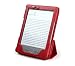 iTALKonline Book Lighter II RED LEATHER Case for Amazon Kindle 4 with Philips Rechargeable Twin LED Light and Smart Stand - Red