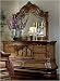 Kitchen & Housewares : AICO 34050 / 34060 Tuscano Dresser and Mirror Set in Biscotti