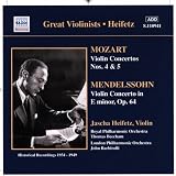 Violin Concertos: Mozart Nos 4 & 5, Mendelssohn in E min.