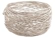 ZAD Messy Birds Nest Messy Wire Wrap Bangle Bracelet Silver Tone