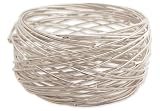 ZAD Messy Birds Nest Messy Wire Wrap Bangle Bracelet Silver Tone