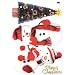 Christmas Holiday Time Reusable Wall Decoration Stickers - Snowmen and Christmas Tree