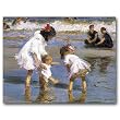 Children Playing at the Seashore - Gift Enclosure Cards (set of 12)