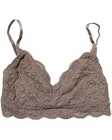 Floral Lace Triangle Bra Bralette Unpadded Bustier Crop Top Ruche Ruffle Crochet