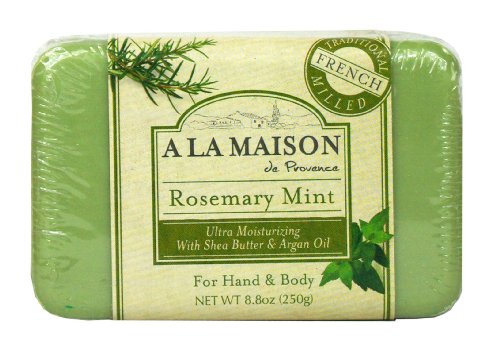 A La Maison Solid Bar Soap, Rosemary Mint, 8.8 Ounce