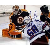 NHL Jaromir Jagr Rangers Record Breaking Goal Autographed 8-by-10-Inch Photograph