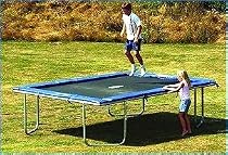 Gold Premier Rectangular Z17 Trampoline 11' x 8'6" x 39"