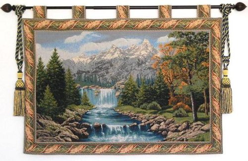 Rocky Mountain Wall Hanging Tapestry Free Tassels