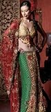 Wedding Dress Green Net Unstitched Lehenga Choli with Matching Blouse