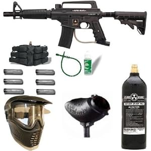 US ARMY Alpha Black Tactical Tippmann Paintball Mega Gun Set