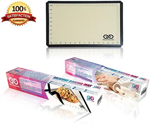 Premium Silicone Baking Mat By ShaviGoods with Measurements Set of 2 with Free Baking Ebook